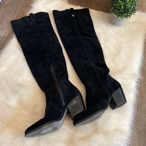Michael Michael Kors suede leather over the knee boots.